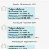 Vodacom - vodacom is still sending me "balance notifications" sms messages for an account that's not my account!!