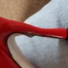 Zara.com - red patient sling back stiletto shoes with check lining. - Photo 1