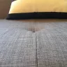 The Brick - seams on fabric sofa