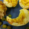 Golden Corral - salad deviled eggs