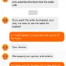 AliExpress - order id <span class="replace-code" title="This information is only accessible to verified representatives of company">[protected]</span> seller make me fool and also chat agent