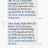 Malaysia Airlines - changing flight dates