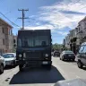 UPS - driver blocking entire road unnecessarily