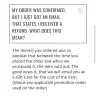 Fashion Nova - order 9297140 placed on the 12 november 2017 - Photo 3