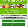 Woolworths - false and misleading relating to voucher winning