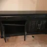 Living Spaces Furniture - tv console delivery of damaged product