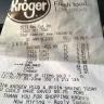 Kroger - credit card trans, past dated food