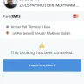 Grabcar Malaysia - unprofessional driver