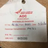 Air India - baggage delayed by 4 days - air india flight ai031