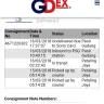 GDex / GD Express - no sorry card.
