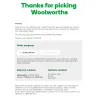 Woolworths - online order