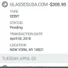 Glasses USA - trying to take money from my gobank account never authorized and did not place order - Photo 1