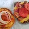 SmashBurger - burger. extra charge for tomato
