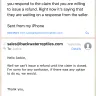 BackwaterReptiles.com - successfully canceled an order, but never received a refund - Photo 1