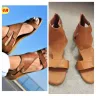 FairySeason - solid zip hollow out sandal - Photo 1