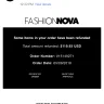 Fashion Nova - regarding a refund fashion nova owes me