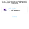 Yahoo! - can't open because of security code