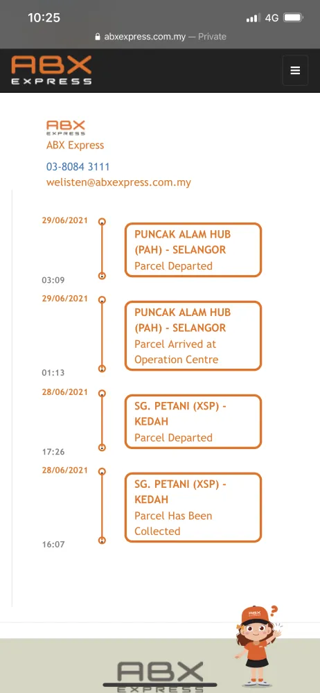 Alam abx puncak ABX Express