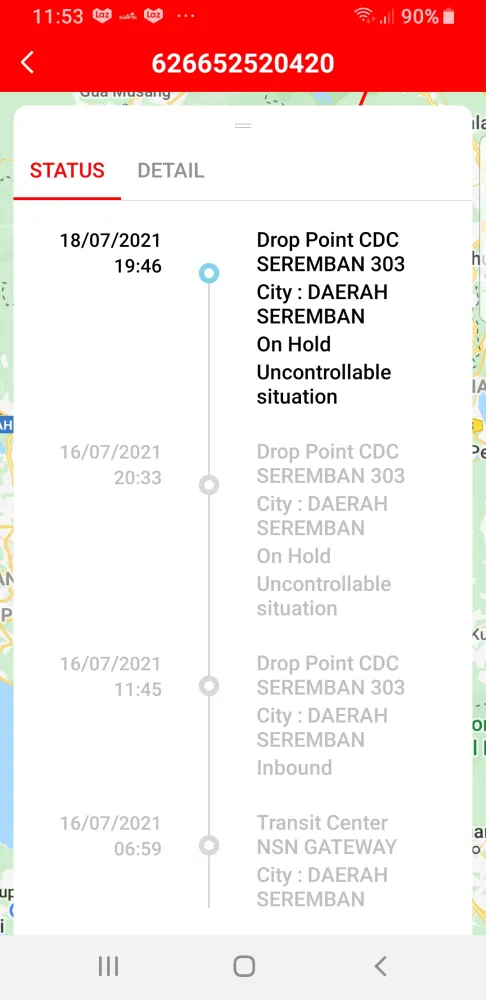 Drop point cdc seremban 303