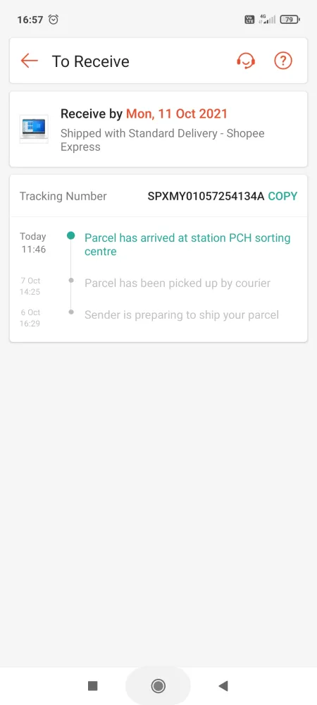 Shopee standard delivery