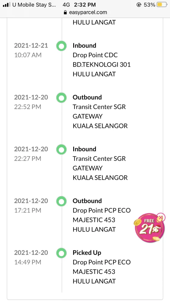 301 kuching j&t drop point cdc J&J NY