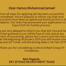 Etihad Group Of Companies - fake company, fake job offers, fake communication - Photo 1 - comment #1986160