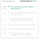 Pos Laju Rawang - Back end/unsuccessful delivery - Photo 1 - comment #2164779