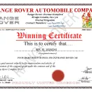 Land Rover - cheque of 4 crore rupees and 2019 range rover car prize - Photo 5 - comment #2111666