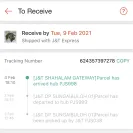 J&T Express - late delivery. stuck ay Johor gateway. almost 2days - Photo 1 - comment #2163559