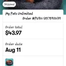 Pets Unlimited - Order not received - Photo 1 - comment #2213749