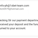 1xBet - Deposit rejected - Photo 1 - comment #2420711