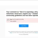 Yahoo! - Article comments being rejection - Photo 1 - comment #2404205