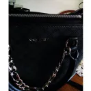 Nine West - Nine West Black Purse with Silver Chain on front  - Photo 1 - update #2374972