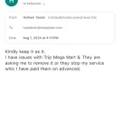 TripMegaMart - Beware of TripMegaMart: My Painful Experience with Their Tricky Ways - Photo 2 - comment #2551595