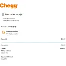 Chegg - Worst service ever - Photo 1 - comment #2328213