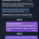 PlayerUp - Got scammed by a buyer, still waiting on a refund. - Photo 2 - update #2548020