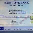 Barclays Bank - Draft is original or not and send this name or not - Photo 1 - comment #2223017