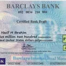 Barclays Bank - Draft is original or not and send this name or not - Photo 1 - comment #2312015