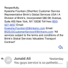 Brink's Global Services - instructions - Photo 3 - comment #2549026