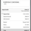 Wells Fargo - wells fargo placed a hold on my entire paycheck for seven days starting the day before thanksgiving - Photo 1 - comment #1697853