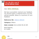 Air Arabia - refused to check in - Photo 1 - comment #1947307