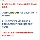 Gold's Gym - false advertising - Photo 1 - comment #1808078
