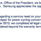 Samsung - poor service - Photo 1 - comment #1876849