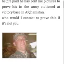 Sgt David Carney Michael - military staff soliciting leave funds - Photo 1 - comment #1619917