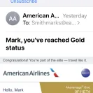 American Airlines - no respect for its customers - Photo 1 - comment #2087759
