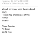 MindBody - Fraudulent monthly charges - Photo 2 - comment #1894583