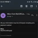 MyGiftCardSupply.com - Didn't provide order and info as well - Photo 2 - comment #2388097