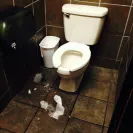 CiCi's Pizza - employees kissing in wash room - Photo 2 - comment #1691236