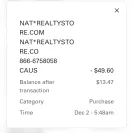 NIC*Realtystore, CA (866) 675-8058 - There taking money out of my account - Photo 2 - comment #2276889