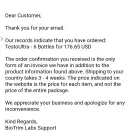 BioTrim Labs / SlimLivingClub.com - Testo ultra non delivery and refund of money - Photo 1 - comment #2218503